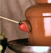 Chocolate fondue fountain