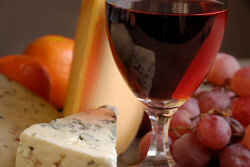 wine and cheese pairing