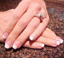 Beautiful French manicure