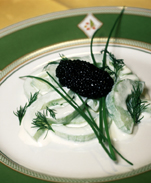 CaviarWithCucumbersOnPlate