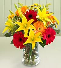 Gerberas and lilies