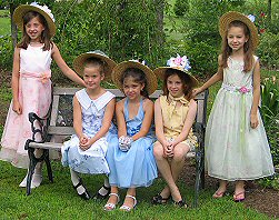 Girls Outside in Hats