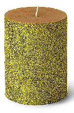 Gold Glitter Candle