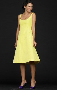 Whitney silk faille dress