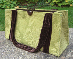 Green Jacquard Weekend Tote